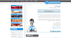 Desktop Screenshot of cadeauline.cadeaubon.be
