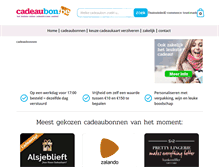 Tablet Screenshot of give-a-night.cadeaubon.be